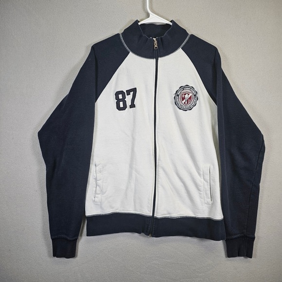 Aeropostale 87 Varsity League Champs Full Zip Up Track Jacket Colorblock L - Picture 1 of 7